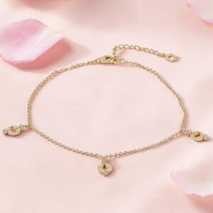 Gold Plated Coin Chain Bracelet 92.5