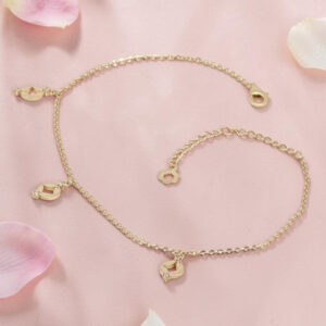 Gold Plated Coin Chain Bracelet 92.5