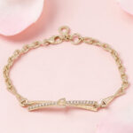 Sterling Silver Chain Bracelet with CZ