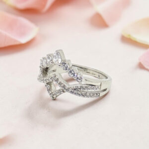 Sparkling Crown Studded Ring