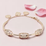 Elegant Rose Gold Plated Bracelet 92.5 Silver