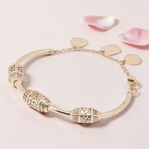 Elegant Rose Gold Plated Bracelet 92.5 Silver