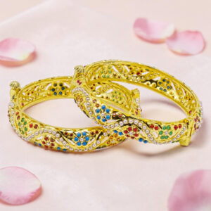 Gold Plated Silver Bangle 92.5