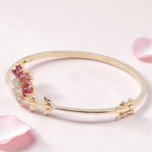 Gold Plated Silver Kada Bracelet 92.5