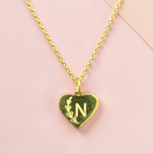 Gold plated Heart 'N' Pendant 925 Silver