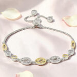 Silver CZ Adjustable Bracelet 92.5