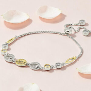 Silver CZ Adjustable Bracelet 92.5