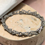 Gents Silver 92.5 Geometric Bracelet