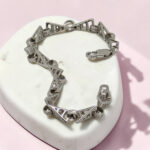 Gents Silver 92.5 Geometric Bracelet