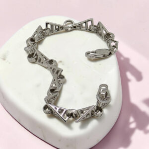Gents Silver 92.5 Geometric Bracelet