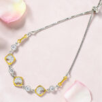 Sterling Silver Cubic Zirconia Chain Bracelet