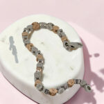 Two-Tone Silver Gents Bracelet
