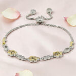 Adjustable Silver CZ Bracelet
