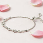 Sterling Silver CZ Adjustable Bracelet