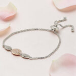 Sterling Silver CZ Adjustable Bracelet