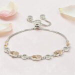 Sterling Silver Hamsa CZ Adjustable Bracelet