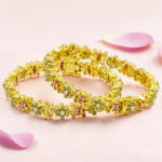 Gold Plated Silver Kada Bangle