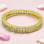 Gold Plated Silver Kada Bangle