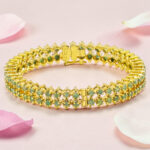 Gold Plated Silver Kada Bangle