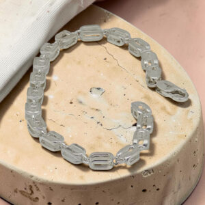 Men's 925 Sterling Silver Link Bracelet