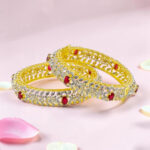Gold Plated Sterling Silver Kada Bangle
