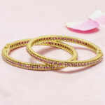 Gold Plated Silver Kada Bangle 92.5
