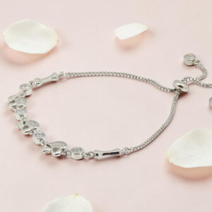 Adjustable CZ Bracelet 92.5 Sterling Silver