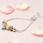 Mina Adjustable Silver Charm Bracelet