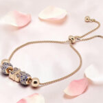 Rose Gold Adjustable Bracelet Silver 92.5