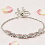 Silver 92.5 Adjustable CZ Bracelet