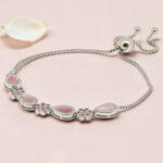Silver 92.5 Adjustable CZ Bracelet
