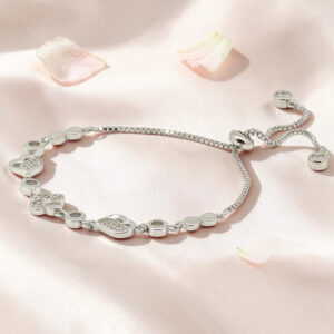 Silver 92.5 CZ Adjustable Bracelet