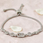 Silver 92.5 CZ Adjustable Bracelet