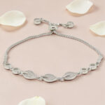Silver 92.5 CZ Adjustable Bracelet