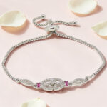 Silver 92.5 CZ Adjustable Bracelet