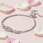 Silver 92.5 CZ Adjustable Bracelet
