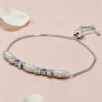 Silver 92.5 CZ Adjustable Bracelet