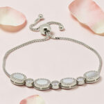 Silver 92.5 CZ Adjustable Bracelet