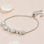 Silver 92.5 CZ Adjustable Bracelet