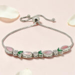 Silver Adjustable CZ Bracelet