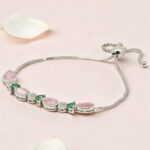 Silver Adjustable CZ Bracelet