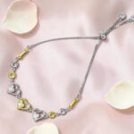 Silver Adjustable Heart Bracelet