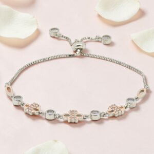 Adjustable Silver 92.5 CZ Bracelet