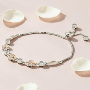 Adjustable Silver 92.5 CZ Bracelet