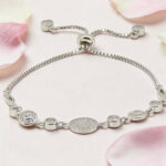 Silver CZ Adjustable Bracelet
