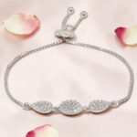 Silver CZ Adjustable Bracelet