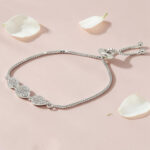 Silver CZ Adjustable Bracelet